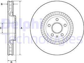 Delphi BG9171C-18B1 - Discofreno autozon.pro