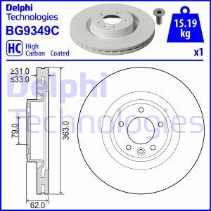 Delphi BG9349C - Discofreno autozon.pro