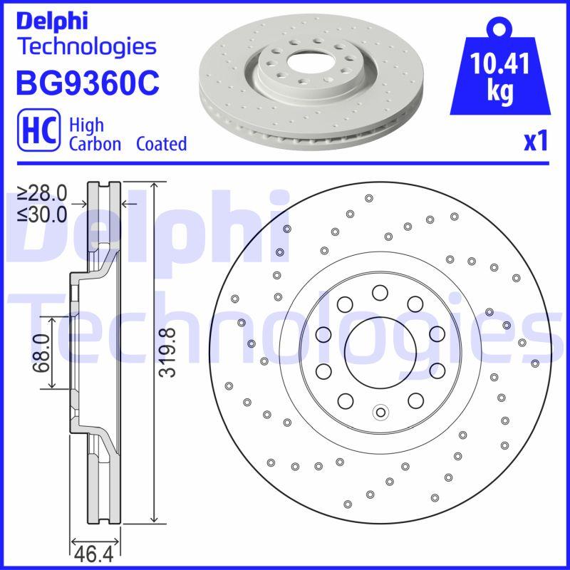 Delphi BG9360C - Discofreno autozon.pro