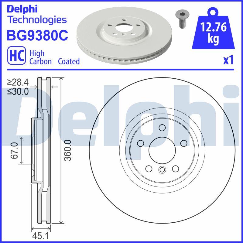 Delphi BG9380C - Discofreno autozon.pro