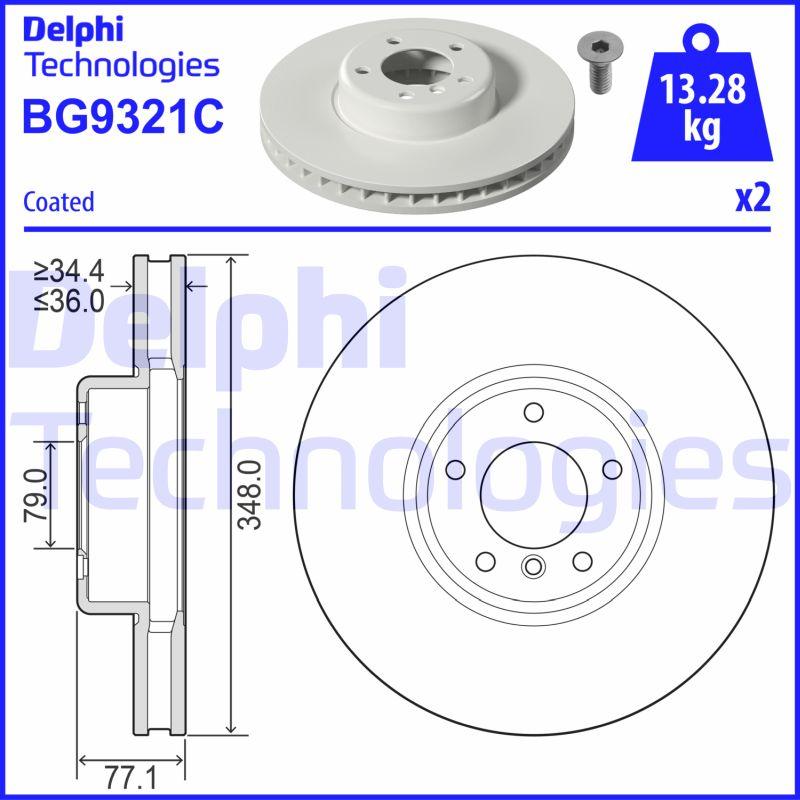 Delphi BG9321C - Discofreno autozon.pro