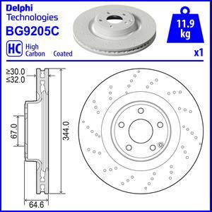 Delphi BG9205C-19B1 - Discofreno autozon.pro