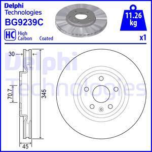 Delphi BG9239C - Discofreno autozon.pro