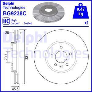 Delphi BG9238C - Discofreno autozon.pro