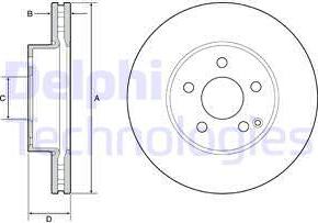 Delphi BG4945C-19B1 - Discofreno autozon.pro