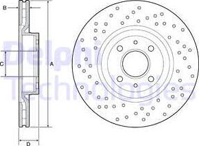 Delphi BG4943C - Discofreno autozon.pro