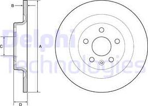 Delphi BG4950C - Discofreno autozon.pro