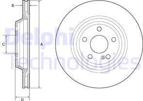 Delphi BG4957C - Discofreno autozon.pro