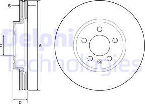 Delphi BG4965C - Discofreno autozon.pro