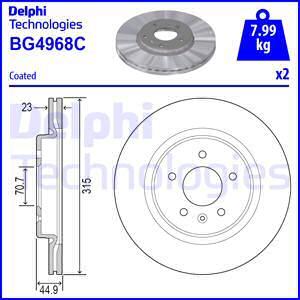 Delphi BG4968C - Discofreno autozon.pro