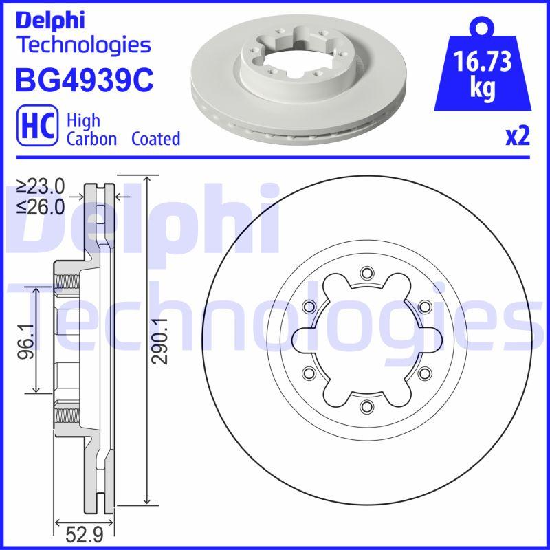 Delphi BG4939C - Discofreno autozon.pro