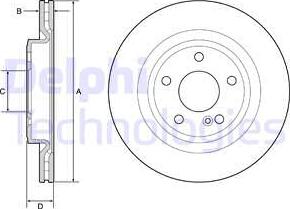 Delphi BG4927C - Discofreno autozon.pro