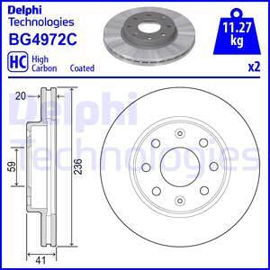 Delphi BG4972C-18B1 - Discofreno autozon.pro