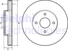 Delphi BG4454 - Discofreno autozon.pro