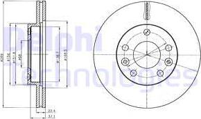 Delphi BG4455C - Discofreno autozon.pro