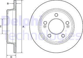 Delphi BG4559C-18B1 - Discofreno autozon.pro