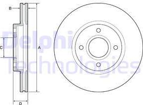 Delphi BG4569C - Discofreno autozon.pro