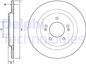 Delphi BG4563C - Discofreno autozon.pro