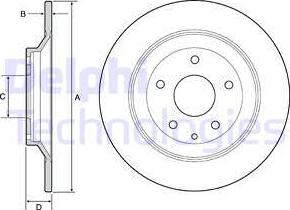 Delphi BG4567C - Discofreno autozon.pro