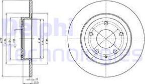 Delphi BG4534C-18B1 - Discofreno autozon.pro