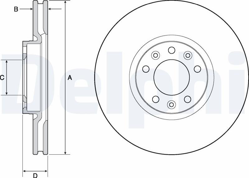 Delphi BG4696C18B1 - Discofreno autozon.pro