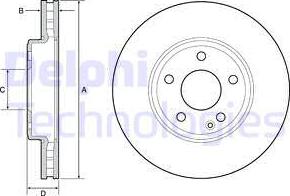 Delphi BG4646C-19B1 - Discofreno autozon.pro