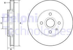 Delphi BG4647C - Discofreno autozon.pro