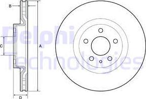 Delphi BG4654C - Discofreno autozon.pro