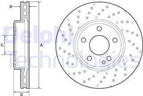 Delphi BG4657C - Discofreno autozon.pro