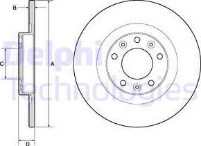 Delphi BG4662C-19B1 - Discofreno autozon.pro