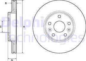 Delphi BG4667C - Discofreno autozon.pro