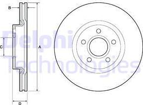 Delphi BG4676C - Discofreno autozon.pro