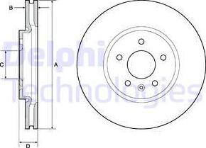 Delphi BG4672C - Discofreno autozon.pro