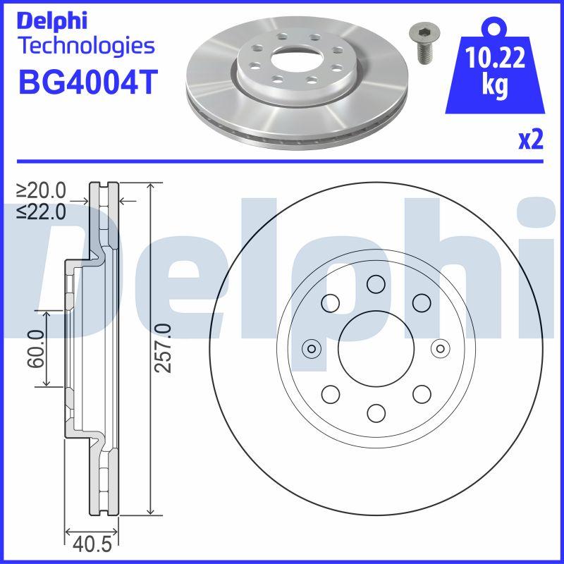 Delphi BG4004T - Discofreno autozon.pro