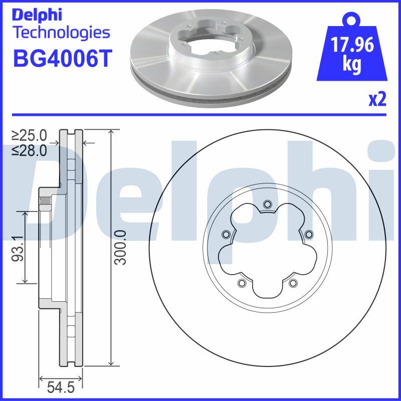 Delphi BG4006T - Discofreno autozon.pro