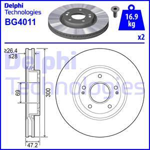 Delphi BG4011 - Discofreno autozon.pro