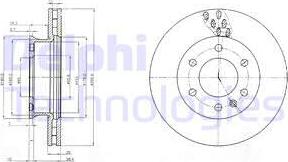 Delphi BG4032C-18B1 - Discofreno autozon.pro