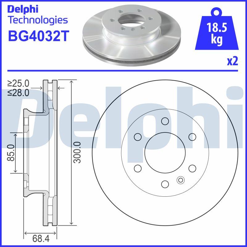 Delphi BG4032T - Discofreno autozon.pro