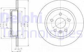 Delphi BG4199C-18B1 - Discofreno autozon.pro