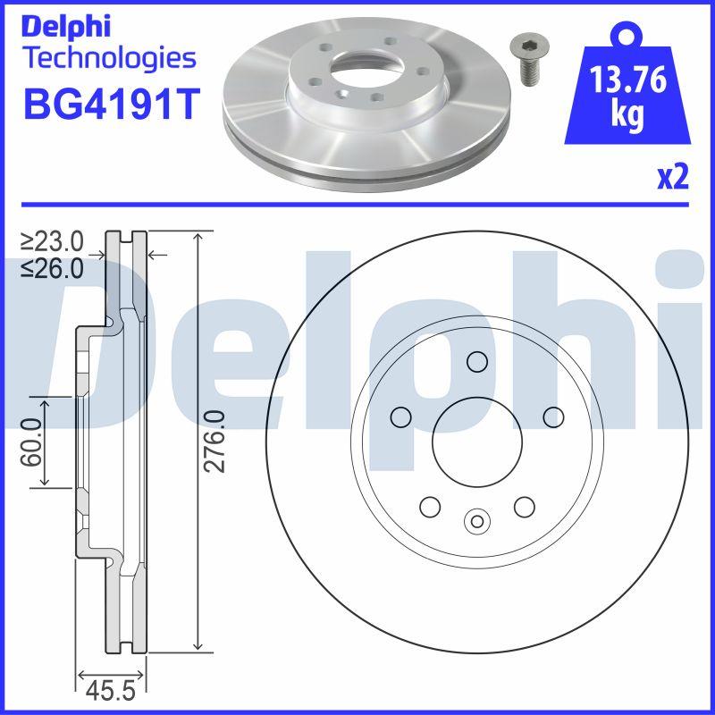 Delphi BG4191T - Discofreno autozon.pro