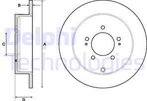 Delphi BG4161C-18B1 - Discofreno autozon.pro