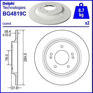 Delphi BG4819C - Discofreno autozon.pro