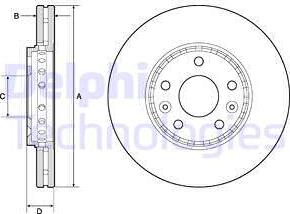 Delphi BG4815C - Discofreno autozon.pro