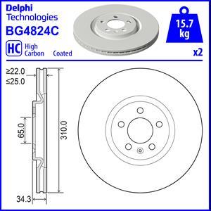 Delphi BG4824C - Discofreno autozon.pro