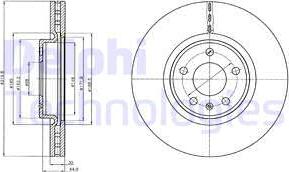 Delphi BG4346C-18B1 - Discofreno autozon.pro