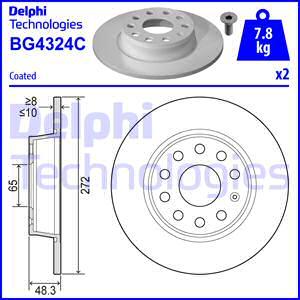 Delphi BG4324C-18B1 - Discofreno autozon.pro