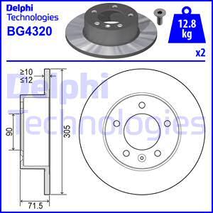 Delphi BG4320 - Discofreno autozon.pro