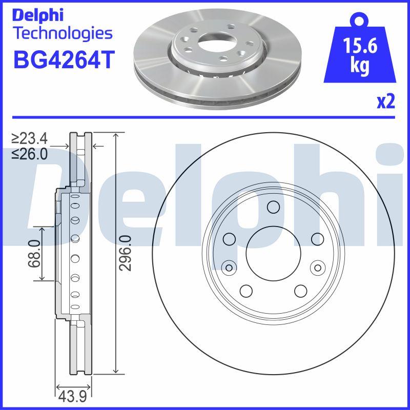 Delphi BG4264T - Discofreno autozon.pro