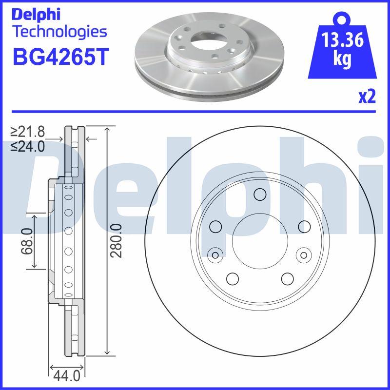 Delphi BG4265T - Discofreno autozon.pro