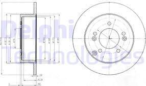 Delphi BG4260 - Discofreno autozon.pro